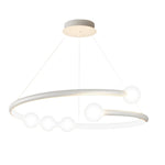 Minimalist Ring Ball 3 Step Dimming Led Nordic Chandelier Hanging Lamp