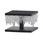 Waterproof Square Creative Led Black Modern Solar Fence Post Lights