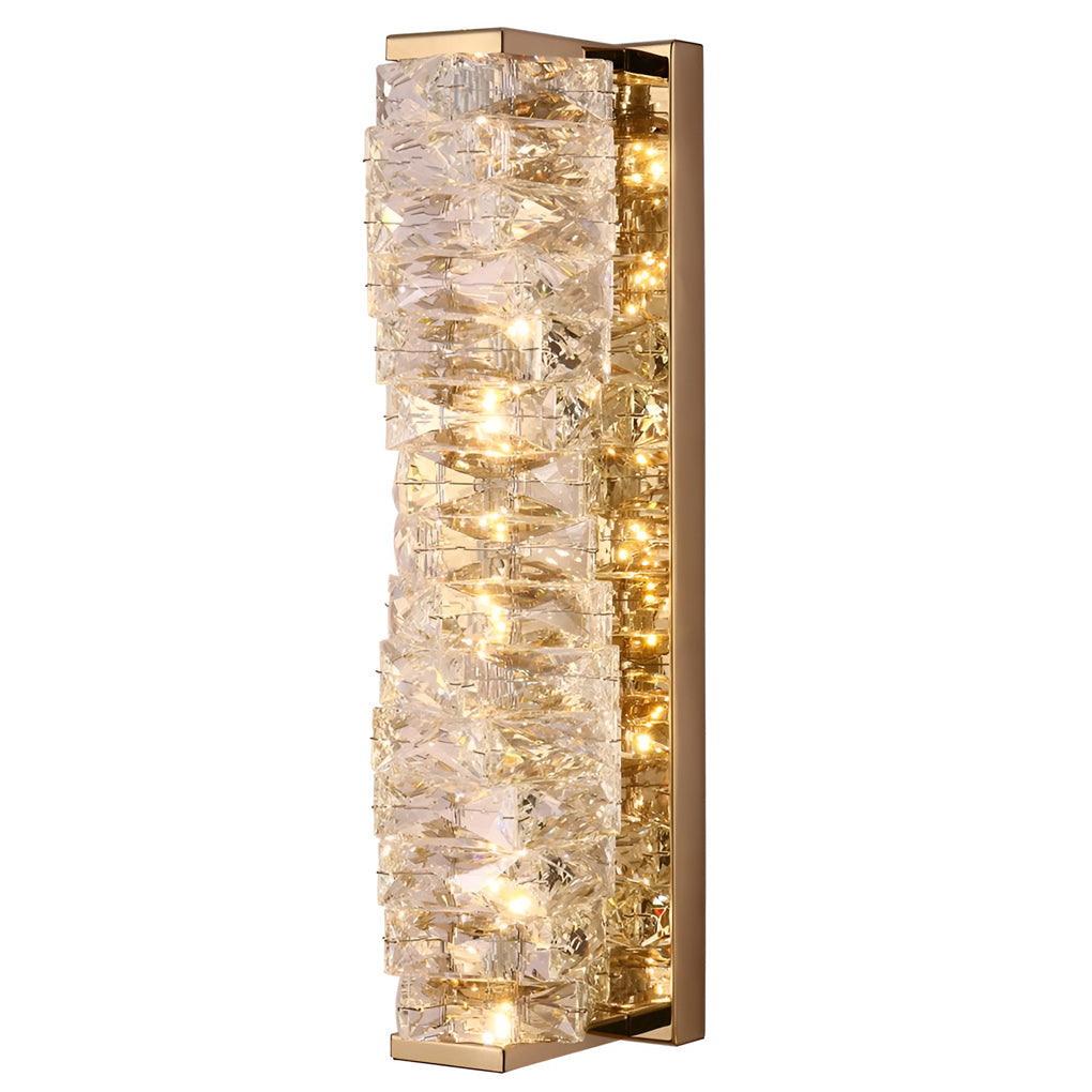 Creative Crystal Three Color Light Led Modern Wall Sconce Lighting Wall Lamp