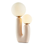 2 Light Modern Beige Cactus Led Accent Table Lamp