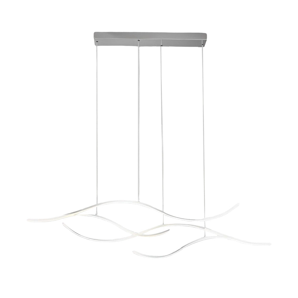 Modern Kitchen Lighting Bundle with Linear Chandelier, Crystal Pendants & Under Cabinet LED Light