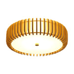 Wood Round Nordic Bedroom Ceiling Light Li002619