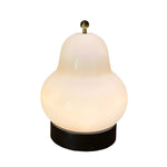 Glass Pear Led Table Ambient Lamp With Touch Switch