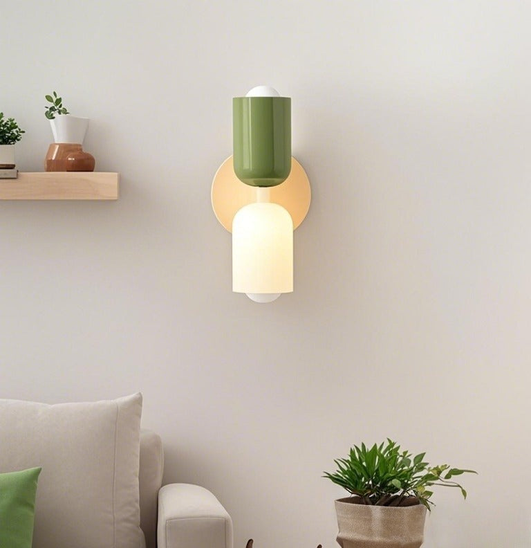 Two Color Candle Wall Light