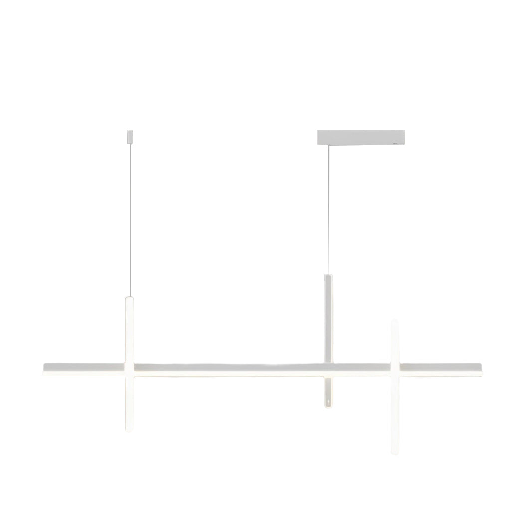 Linear LED Pendant Light with Adjustable Dimming for Modern Interiors