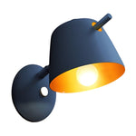 Hat Style Matte Metal Nordic Mounted Modern Wall Sconce Lighting