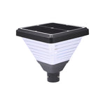 1 Light Black 98 In 118 In Solar Led Square Post Street Light