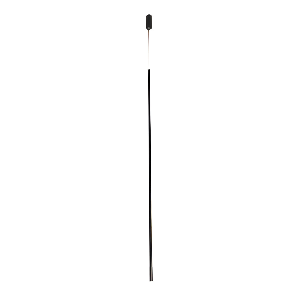 Black Long Vertical Linear Led Pendant Light