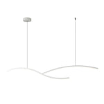 39 4 47 2 Wide Black White Wave Linear Led Pendant