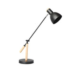 Rotatable Wood Metal Desk Lamp