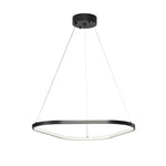 Black 1 2 3 Light Triangle Ring Chandelier