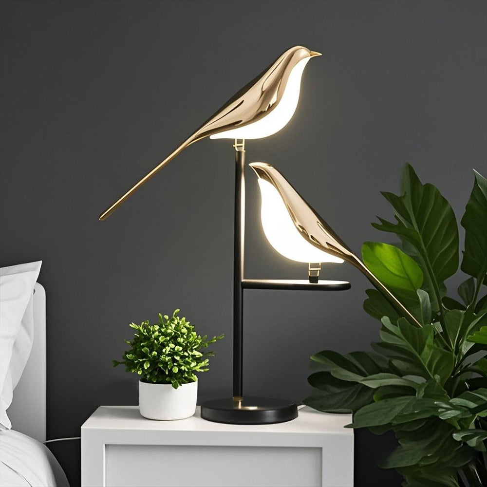 Chic Double Bird Table Lamp