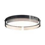 16 5 20 5 In Round Black Stripe Glass Led Flush Mount Light
