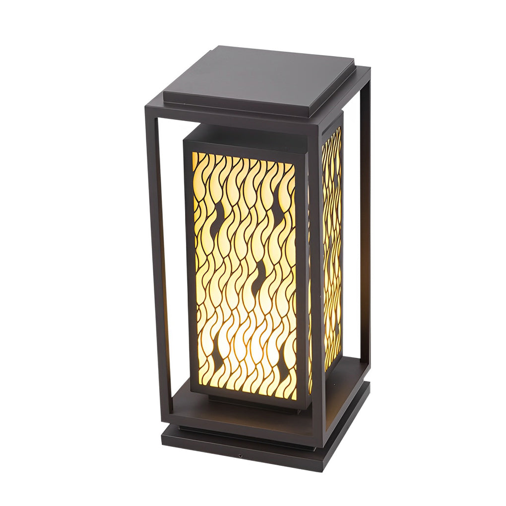 Vintage Black LED Pathway Light – Waterproof Retro Landscape Lamp for Garden & Courtyard