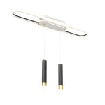 Long Circular Three Step Dimming Led Modern Ceiling Light Fixture Hanging Lamp