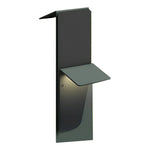 Solar Pathway Lights with Dual-Panel Downlighting in Gray Stainless Steel