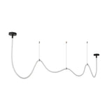Modern Minimalist Led Silicone Rope Pendant Chandelier