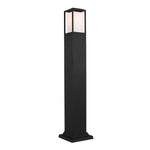 Modern Black Aluminum Bollard Path Light – 31.5" Tall Outdoor Square Lighting