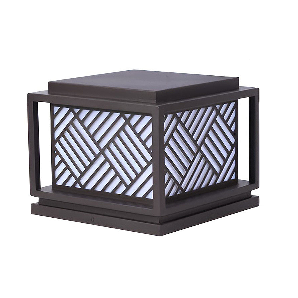 Square Waterproof Led Modern Outdoor Solar Post Lights