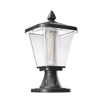 Solar Post Cap Light in Die-Cast Aluminum with Dual-Color LED