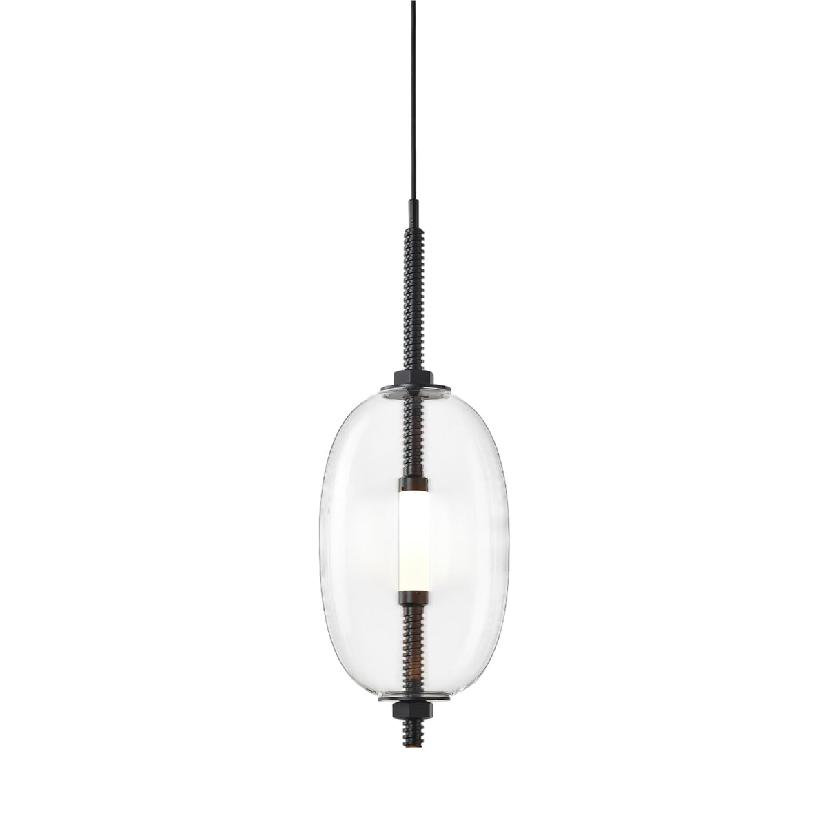 Under Pressure Art Glass Pendant Light with Integrated LED
