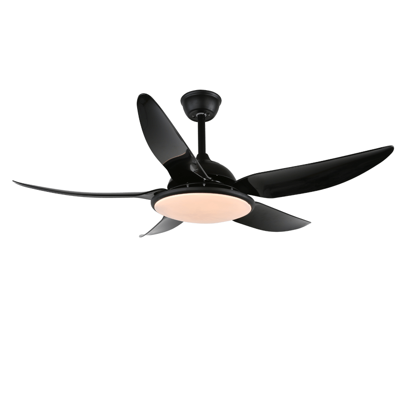 Noctura 48" LED Ceiling Fan Light with Remote – Modern Minimalist Black/White