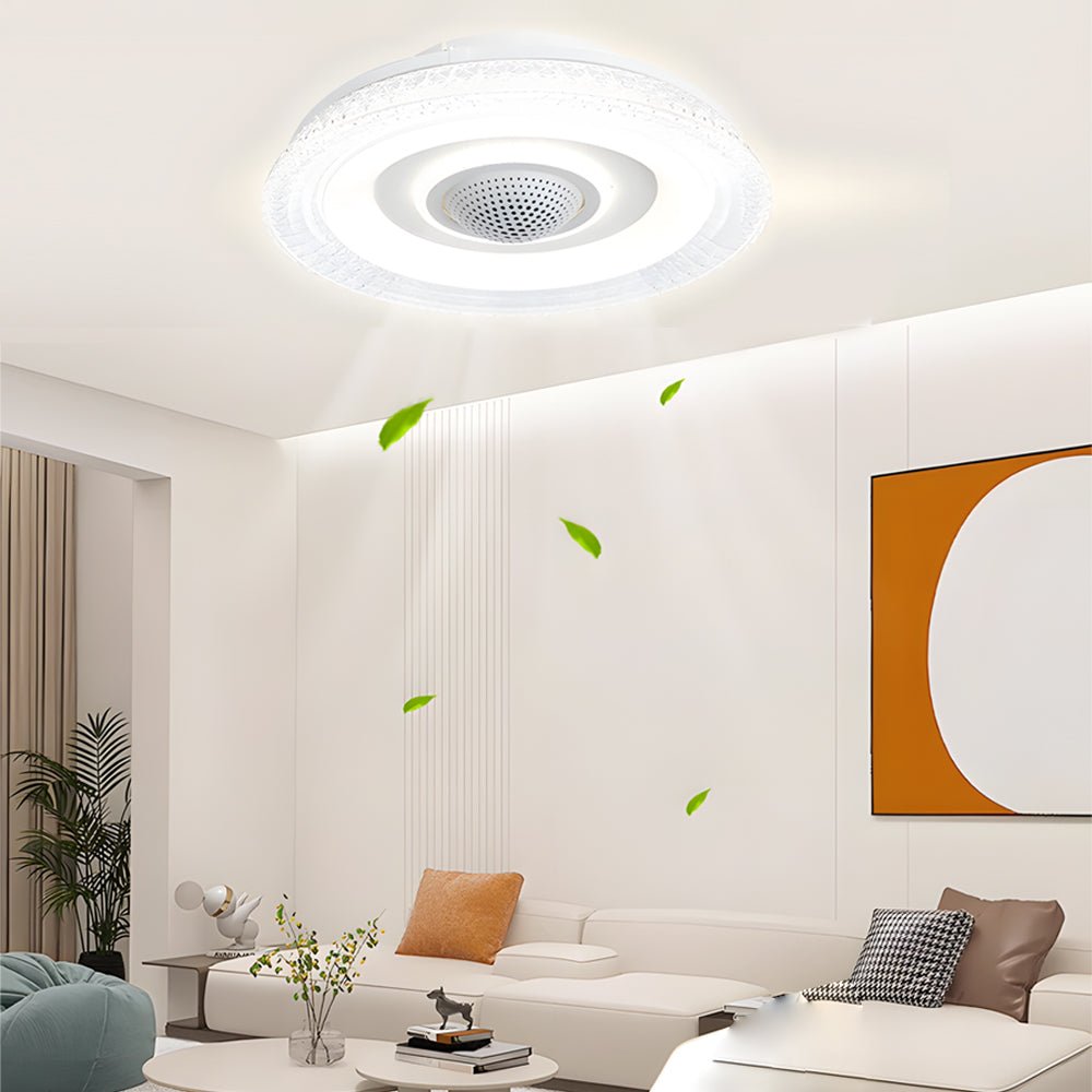 Aura 20" Bladeless Smart Ceiling Fan with Dimmable LED Light