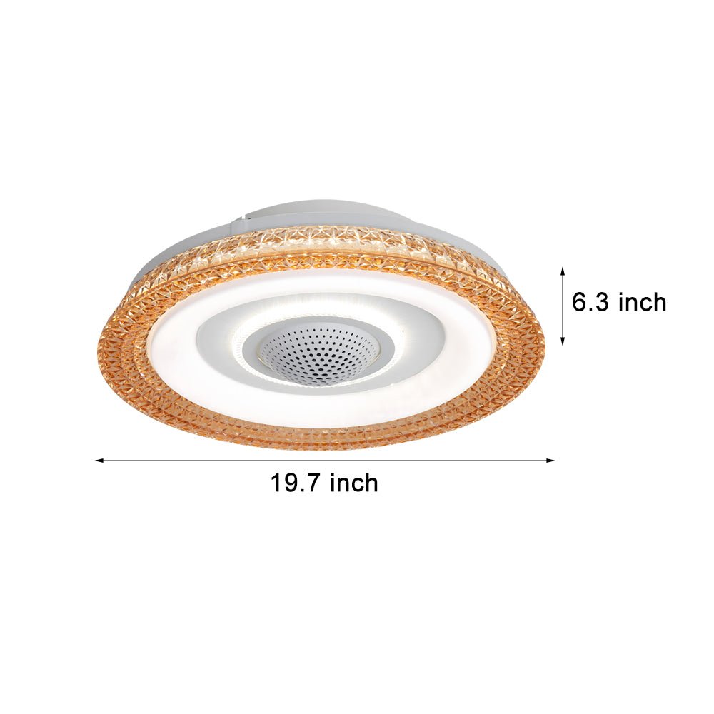 Aura 20" Bladeless Smart Ceiling Fan with Dimmable LED Light