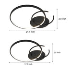 Multi Circle Led Flush Ceiling Light Gold Balck White 1