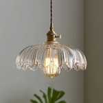 Chic Glass Flower Pendant Lamp