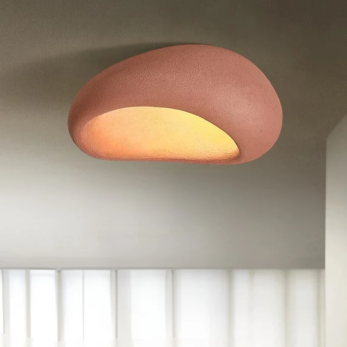 Moon Shaped Flushmount Ceiling Light