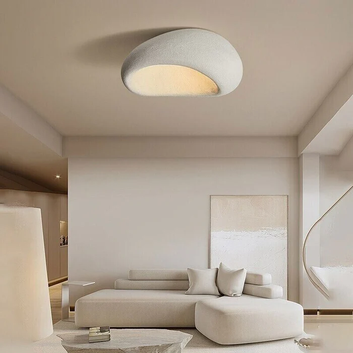Moon Shaped Flushmount Ceiling Light