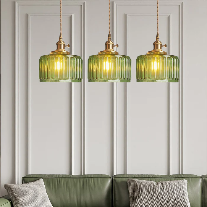 Vintage Crystal Hanging Lamp