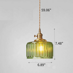 Vintage Crystal Hanging Lamp