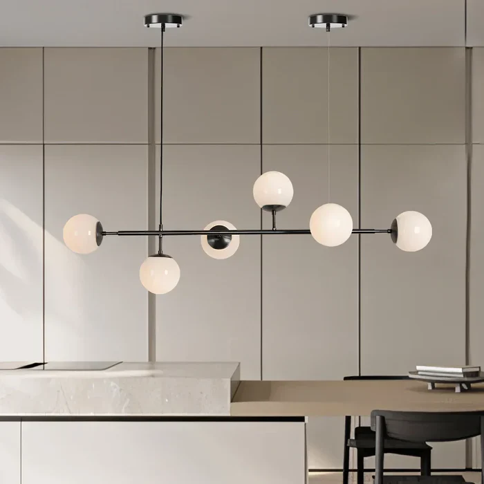 Modern Glass Orb Pendant Light