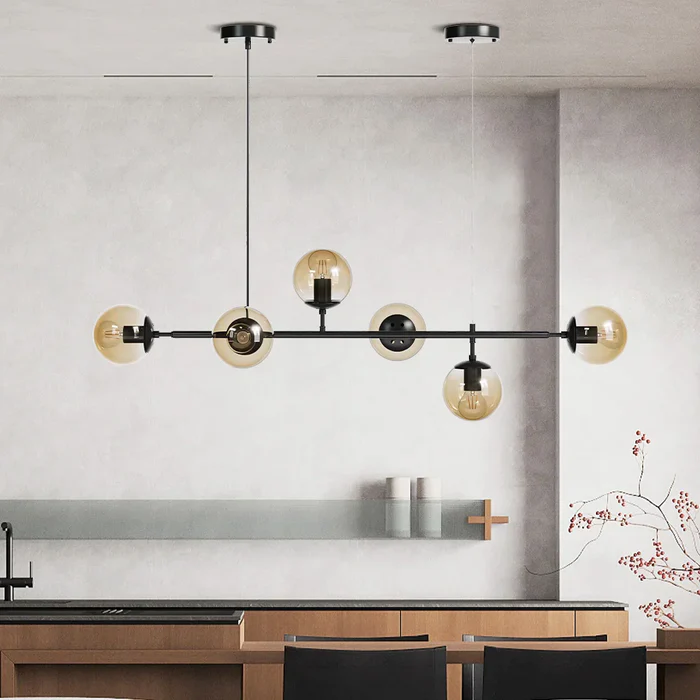 Modern Glass Orb Pendant Light