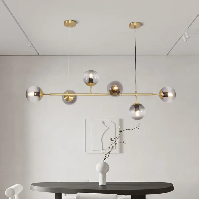 Modern Glass Orb Pendant Light