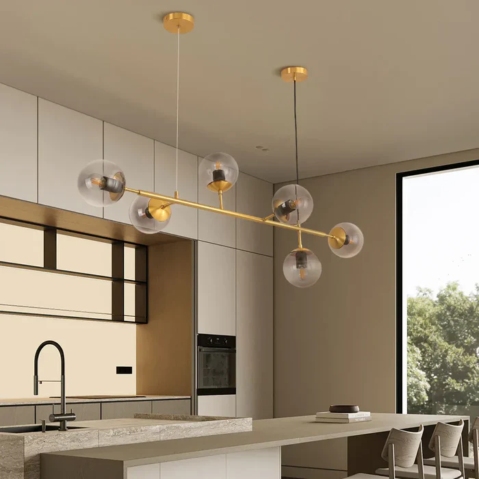 Modern Glass Orb Pendant Light