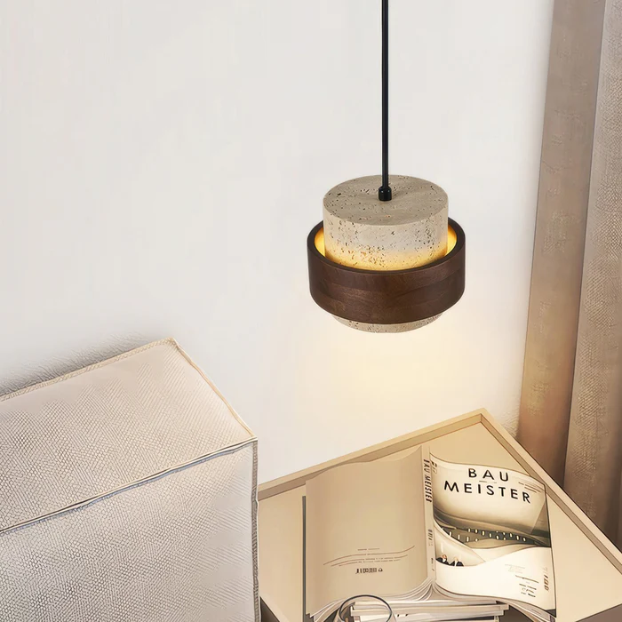 Retro Stone Wabi Sabi Pendant Light