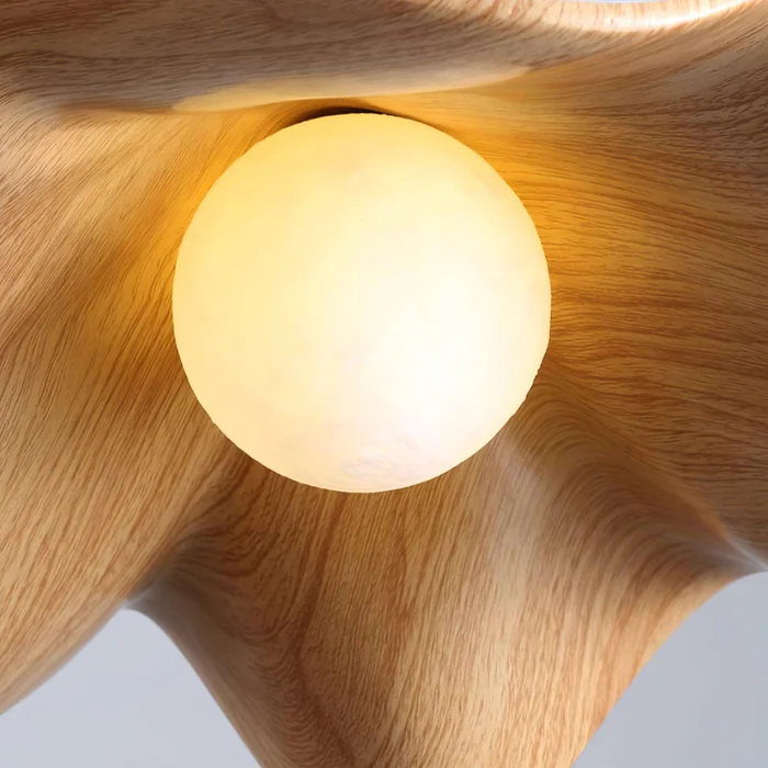 Unique Wooden Pendant Lamp