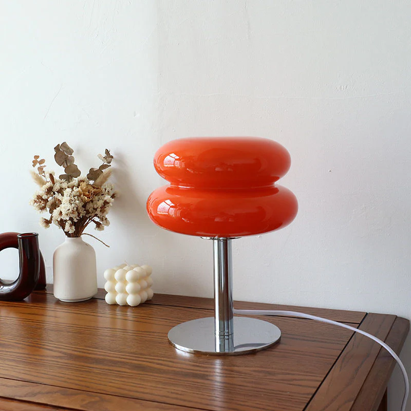 Chic Glass Cake Table Lamp