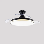 Sleek Flush Mount Ceiling Fan With Led Light