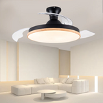 Sleek Flush Mount Ceiling Fan With Led Light