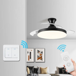 Sleek Flush Mount Ceiling Fan With Led Light