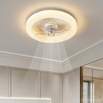 White Round Design Ceiling Fan With Led Lights