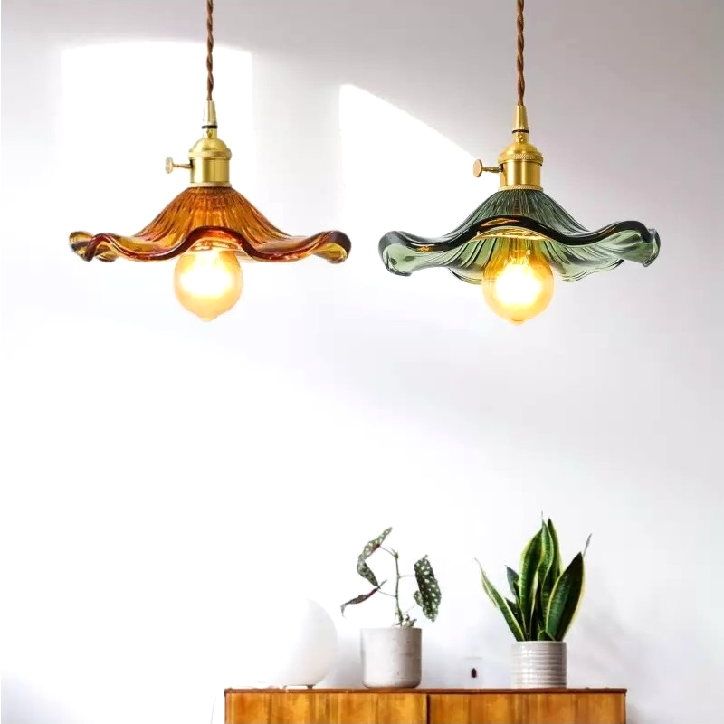 Vintage Hibiscus Pendant Light