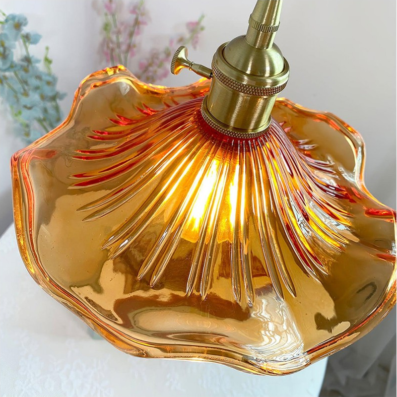Vintage Hibiscus Pendant Light