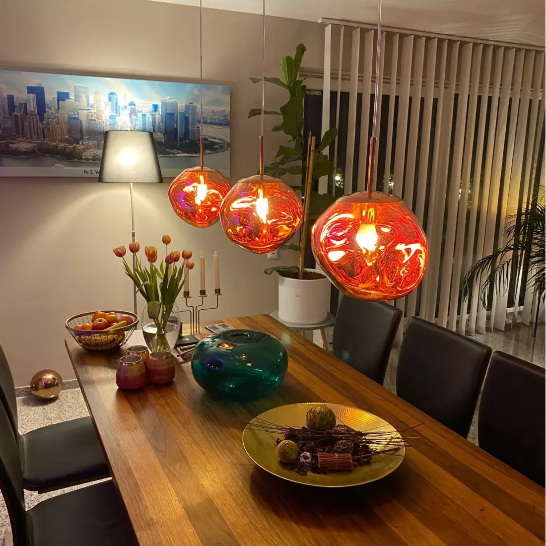 Glass Melt Pendant Light
