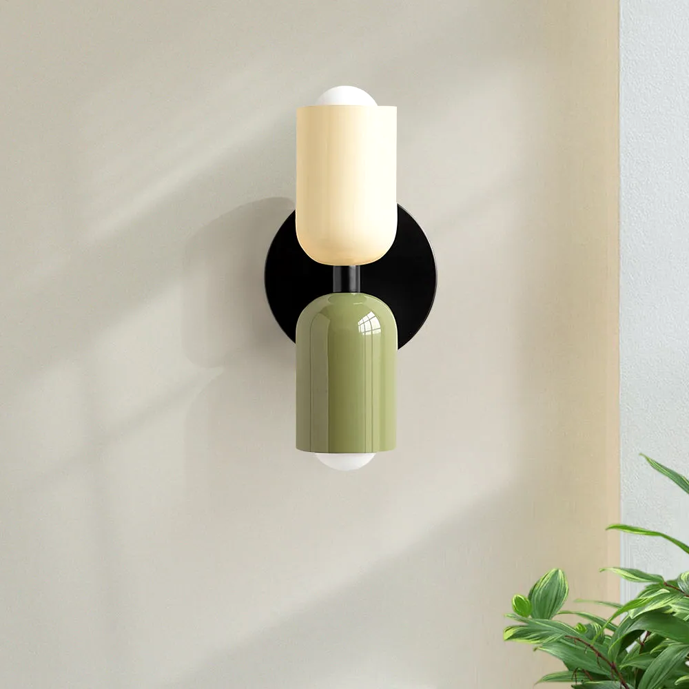 Two Color Candle Wall Light