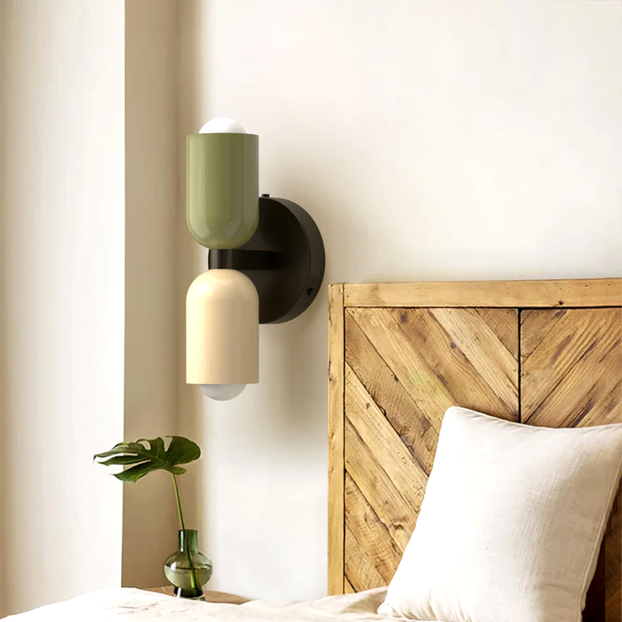 Two Color Candle Wall Light
